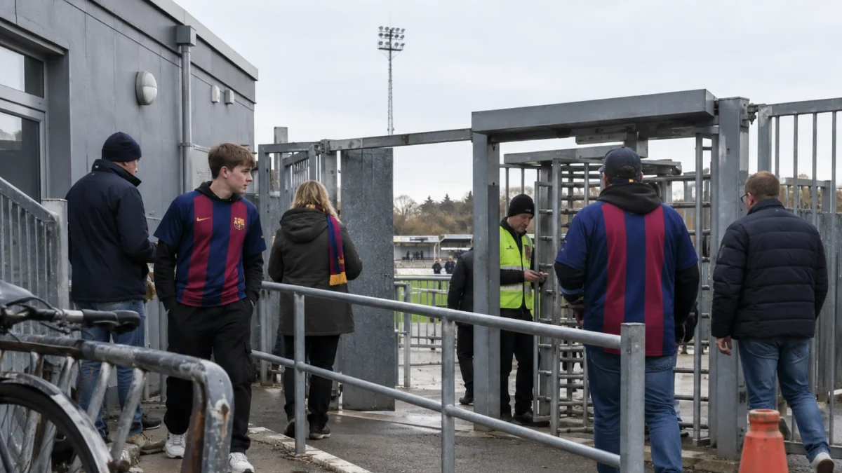 Kvarvarande Barcelona spelare körde pass med Barça Atlètic